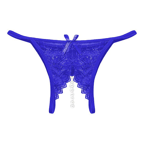 Crotchless Pearl Women's Panties by Love In Leather - G-Strings, Panties and Shorts