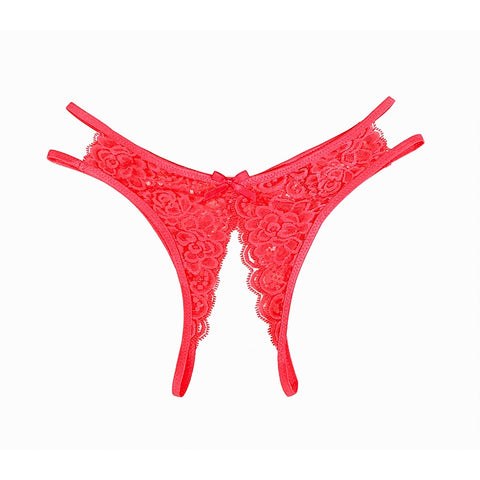 Full Lace Crotchless Panties by Love In Leather - G-Strings, Panties and Shorts
