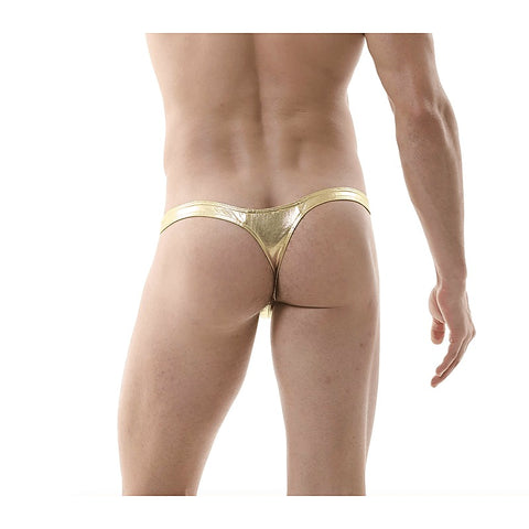 Mens Metallic G-string Underwear L/XL by Love In Leather - Jocks and G-Strings