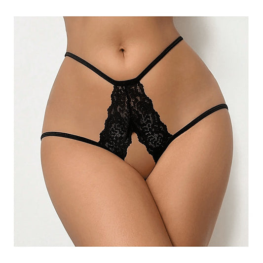 Women'S Sexy Crotchless Panties By Love In Leather - G-Strings, Panties and Shorts
