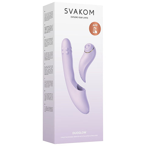 DuoGlow Multi Function Rotating Rabbit Vibrator by Svakom - Rabbit Vibrators