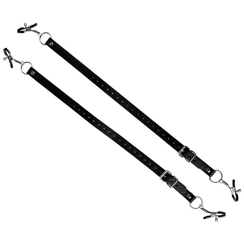 Faux Leather Labia Clamp Belt by BDStyle - Pussy And Clit Toys