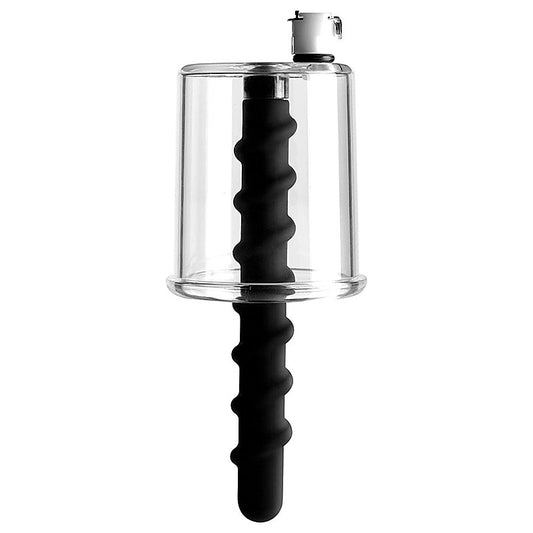 Rosebud Driller Cylinder with Silicone Swirl Anal Plug - Anal Beads and Balls