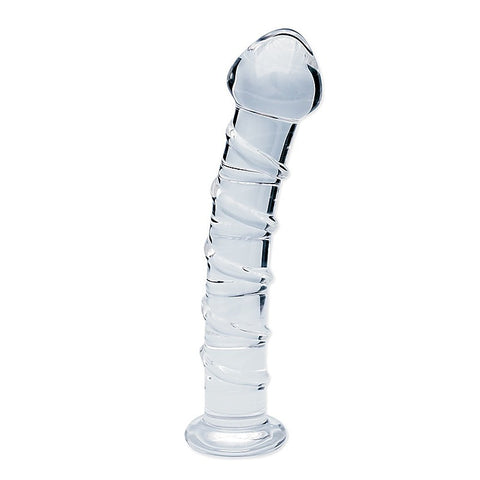 Creative Conceptions Clarity Seraphic Spiral Borosilicate Glass Dildo - Glass Sex Toys