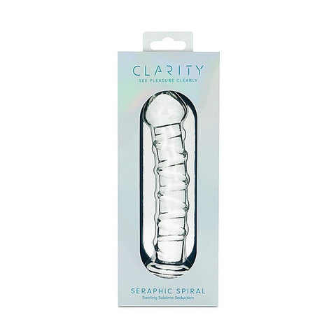Creative Conceptions Clarity Seraphic Spiral Borosilicate Glass Dildo - Glass Sex Toys