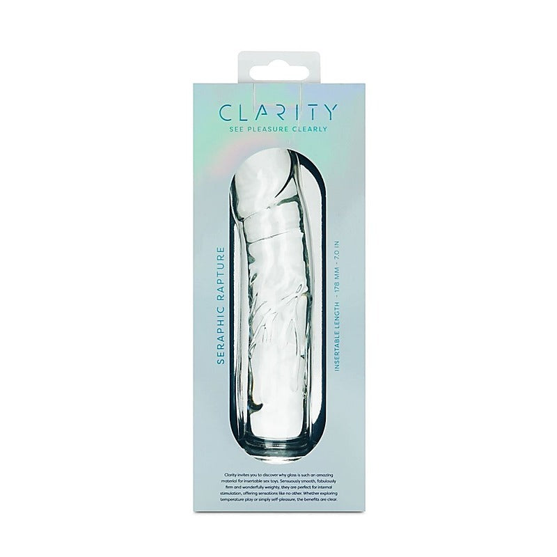 Creative Conceptions Clarity Seraphic Rapture Smooth Glass Dildo - Glass Sex Toys