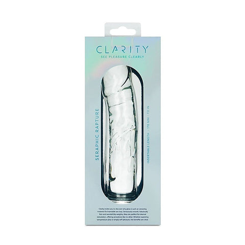 Creative Conceptions Clarity Seraphic Rapture Smooth Glass Dildo - Glass Sex Toys