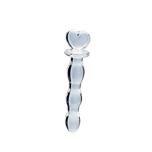 Clarity Heras Cascade Glass Dildo by Creative Conceptions - Glass Sex Toys