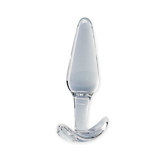 Clarity Utopian Floret Glass Butt Plug - Glass Sex Toys