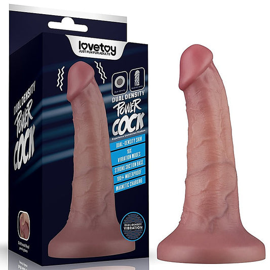 Dual Density Power Cock Vibrating Dong by Lovetoy - Vibrating Dildos