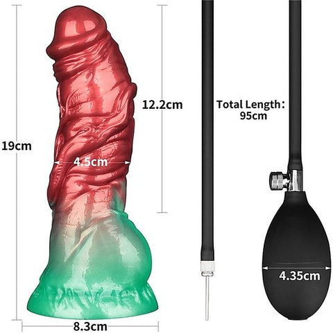 Aerosx 8 Inch Dual Density Inflatable Fantasy Dildo - Realistic Dildos