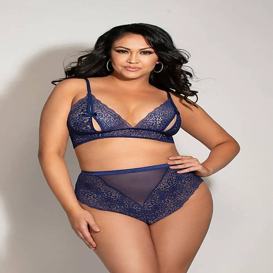 Two Piece Lace Bralette Set by Seven 'til Midnight - Bras and Bra Sets