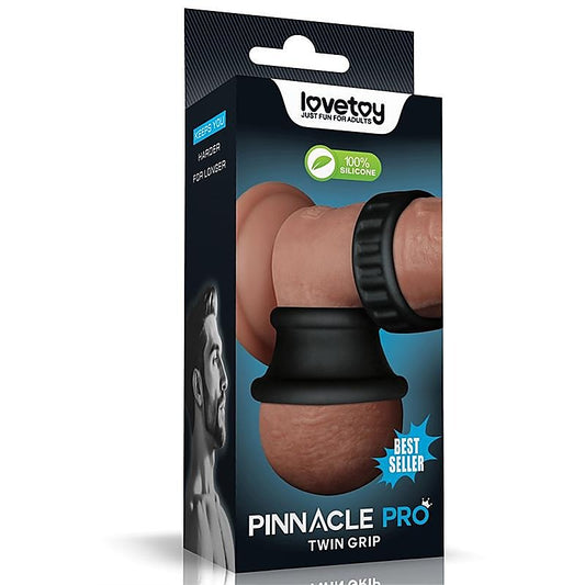 Pinnacle Pro Twin Grip Enhancer Cock & Balls Ring by Lovetoy - Ball and Cock Toys