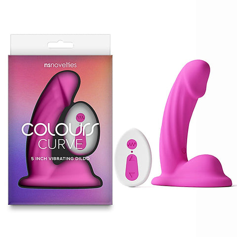 Colours Curve 5 Inch Vibrating Dildo by NS Novelties - Vibrating Dildos