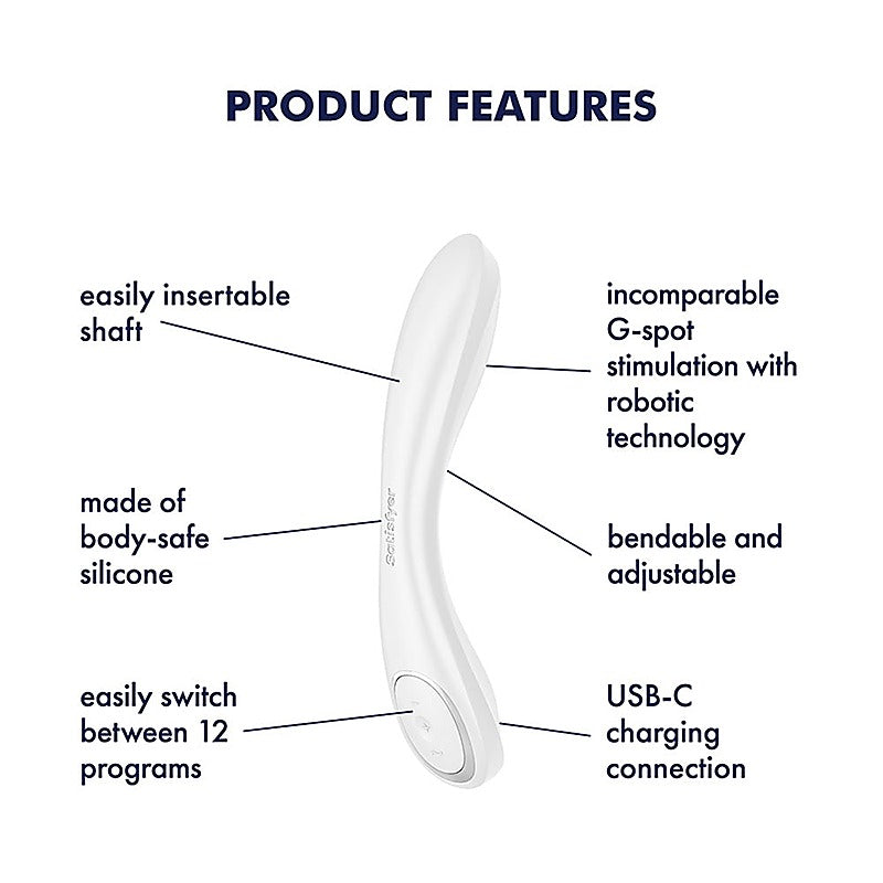 G-Spot Wave 2 Rechargeable Flicking Tip Vibrator - G-Spot Vibrators