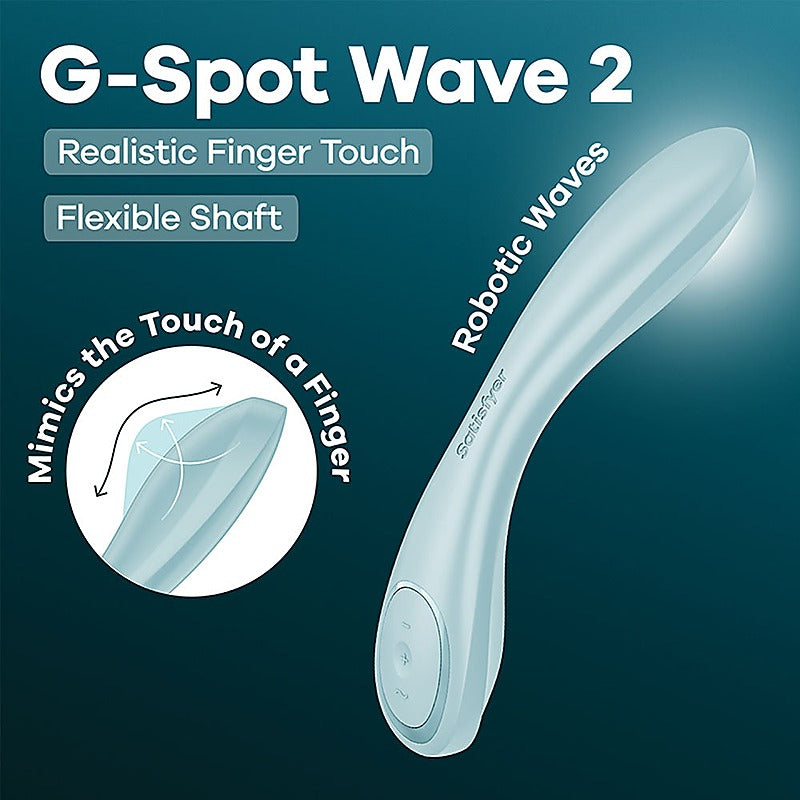 G-Spot Wave 2 Rechargeable Flicking Tip Vibrator - G-Spot Vibrators