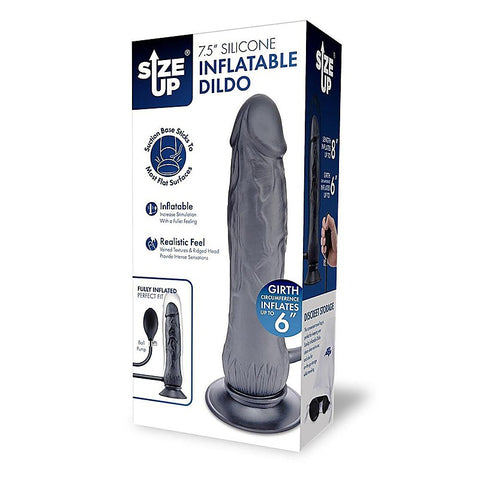 Size Up Realistic Inflatable Dildo with Balls by Xgen - Inflatable Dildos and Vibrators