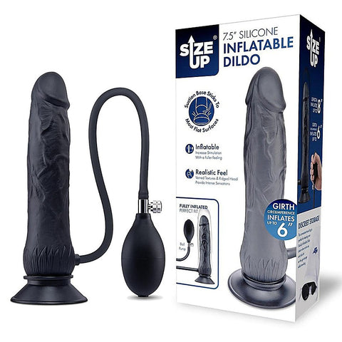 Size Up Realistic Inflatable Dildo with Balls by Xgen - Inflatable Dildos and Vibrators