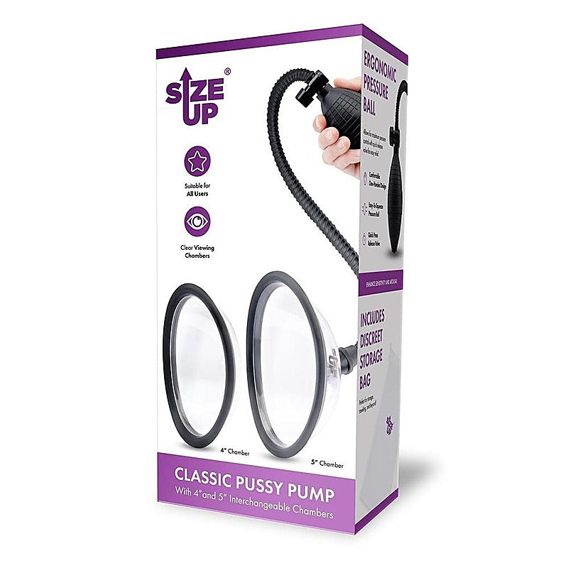 Size Up Classic Pussy Pump with 2 Chambers by Xgen - Pussy And Clit Toys