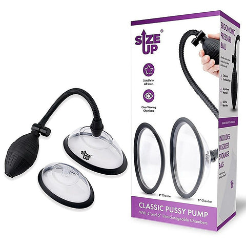 Size Up Classic Pussy Pump with 2 Chambers by Xgen - Pussy And Clit Toys