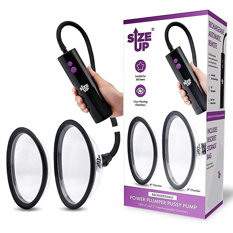 Size Up Rechargeable Power Plumper Pussy Pump by Xgen - Pussy And Clit Toys