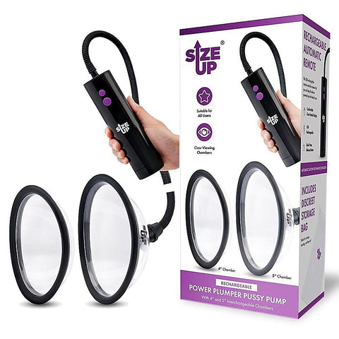 Size Up Rechargeable Power Plumper Pussy Pump by Xgen - Pussy And Clit Toys