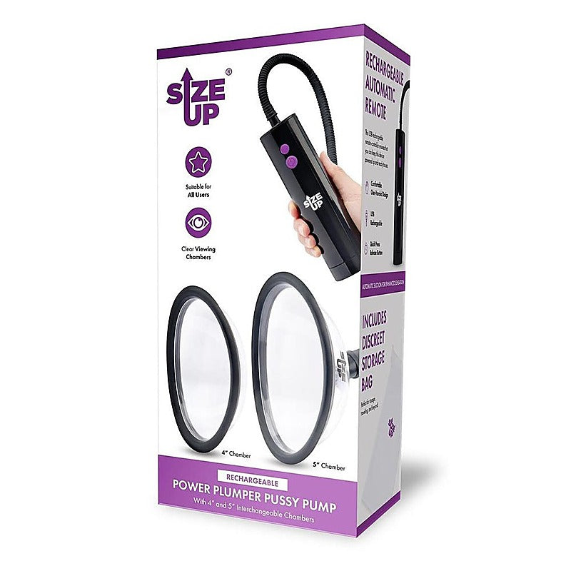 Size Up Rechargeable Power Plumper Pussy Pump by Xgen - Pussy And Clit Toys