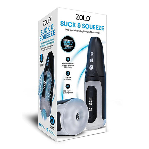 Zolo Suck & Squeeze Sucking Auto Masturbator - Masturbators and Strokers