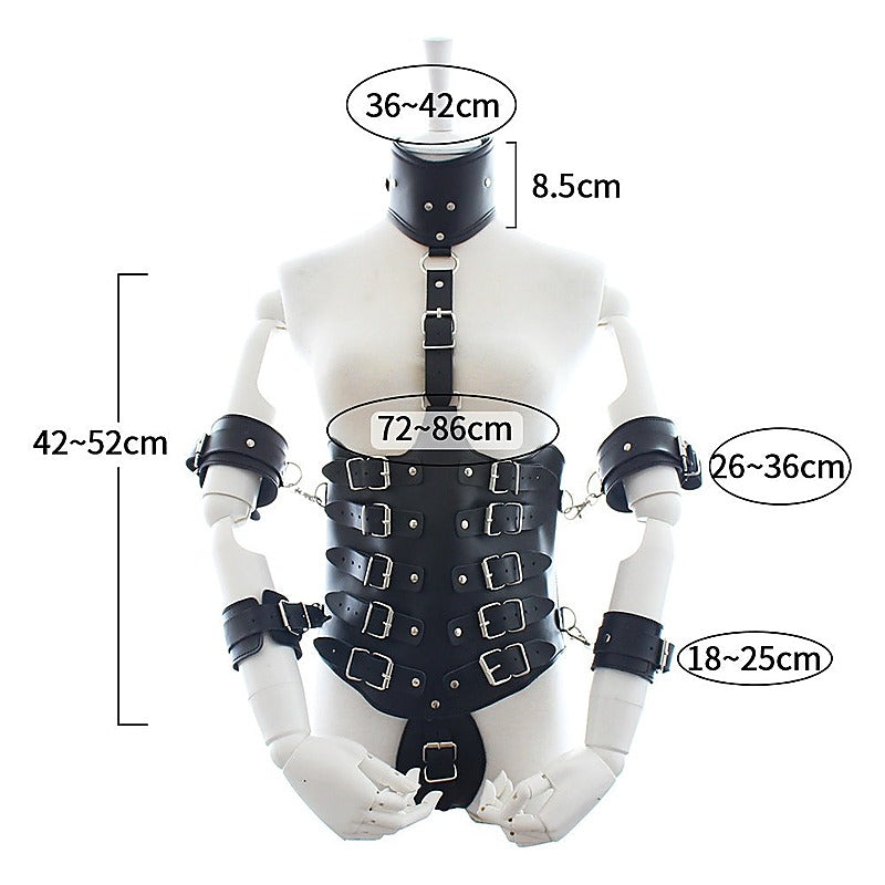 Ultimate Lockdown Leather Cincher by BDStyle - Cuffs And Restraints