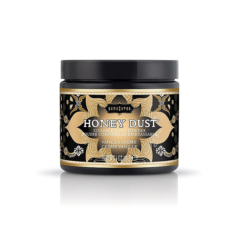 Kama Sutra Honey Dust Moisture Wicking Body Powder 170 g Kissable Talc Free - Bath and Intimate Fragrances