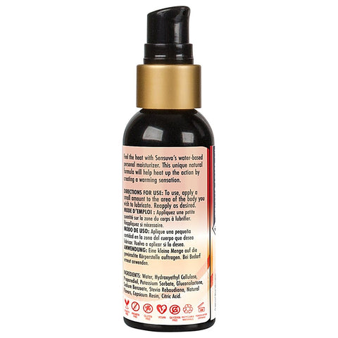 Heat Wave Warming Personal Moisturizer by Sensuva On - Water Based Lubes