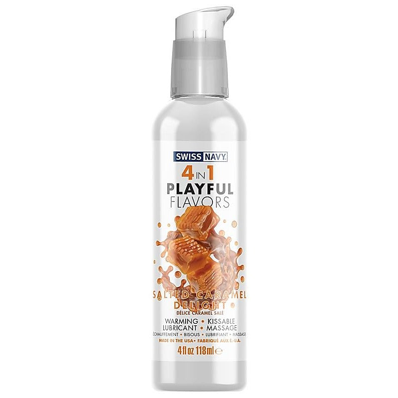 Swiss Navy Playful 4 In 1 Salted Caramel Delight - Water Based Lubes