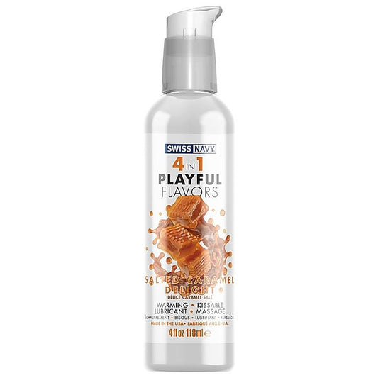 Swiss Navy Playful 4 In 1 Salted Caramel Delight - Water Based Lubes