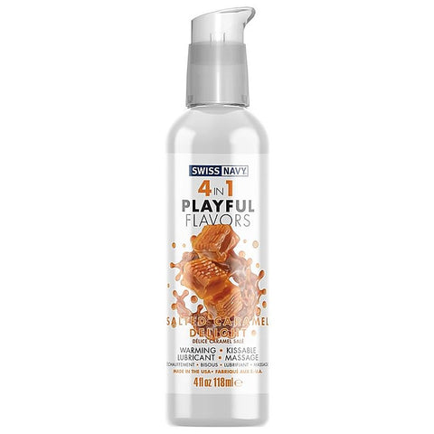 Swiss Navy Playful 4 In 1 Salted Caramel Delight - Water Based Lubes