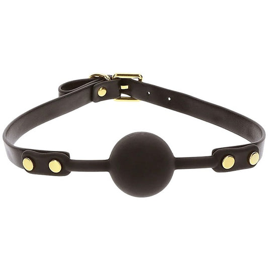 Super Soft Vegan PU Leather Ball Gag by Scala - Bondage Gags and Bits