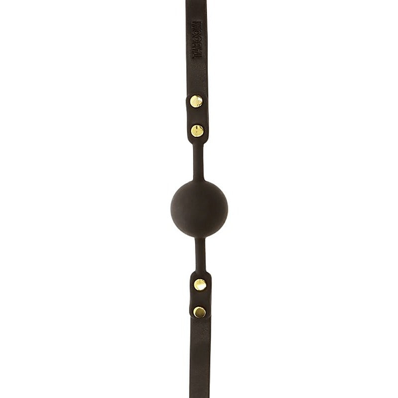 Scala Ball Gag Black with Vegan PU Leather Strap - Bondage Gags and Bits