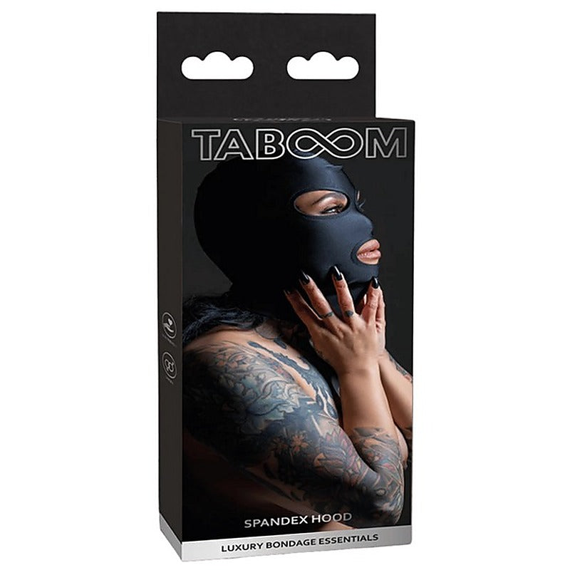 Scala Spandex Hood (Black) Comfortable Sensory Deprivation - Bondage Hoods