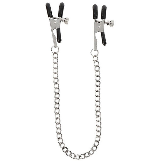 Adjustable Nipple Clamps With Chain by Scala - Nipple and Clit Clamps