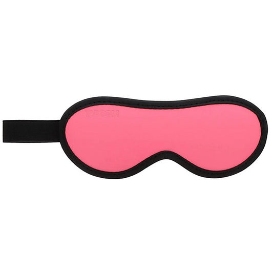 Glow In The Dark Leather Blindfold by Scala - Masks And Blindfolds