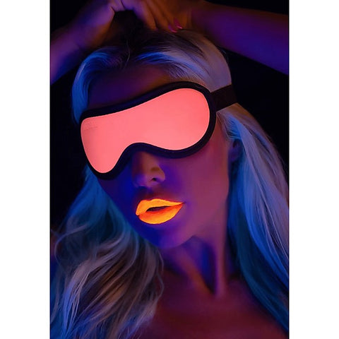 Scala Glow Blindfold Pink Glow in Dark Sensory Deprivation for BDSM - Masks And Blindfolds
