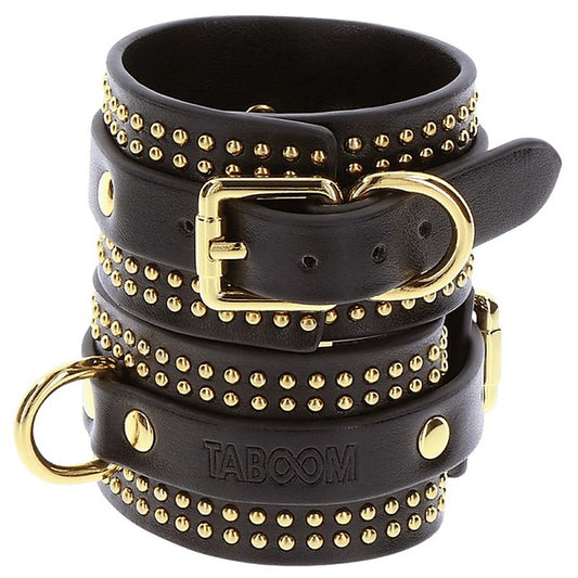Taboom BDSM Play Studded Wrist Cuffs Set by Scala - Cuffs And Restraints