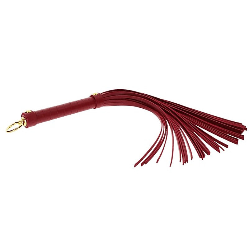 Scala Large Whip Red for BDSM Impact Play and Sensation Control - Whips And Crops