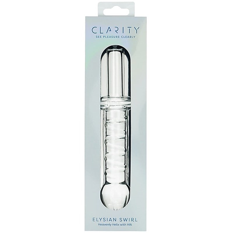 Creative Conceptions Glass Dildo Elysian Swirl Spiral Texture - Glass Sex Toys