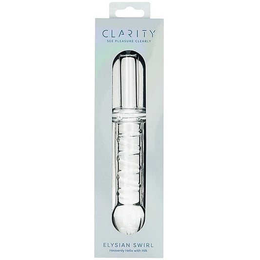 Elysian Swirl Handblown Glass Dildo by Creative Conceptions - Glass Sex Toys