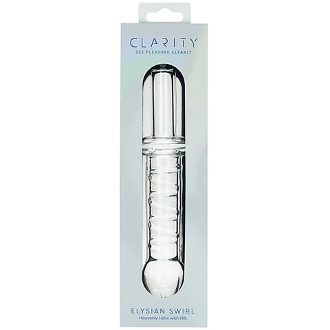 Creative Conceptions Glass Dildo Elysian Swirl Spiral Texture - Glass Sex Toys