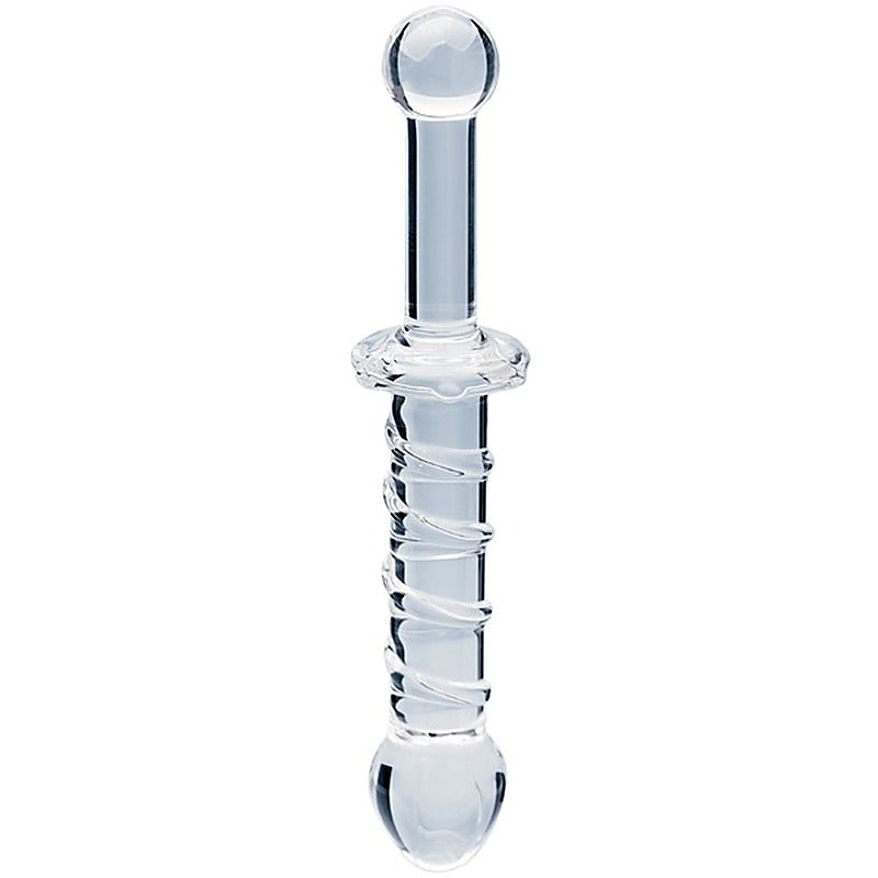Creative Conceptions Glass Dildo Elysian Swirl Spiral Texture - Glass Sex Toys