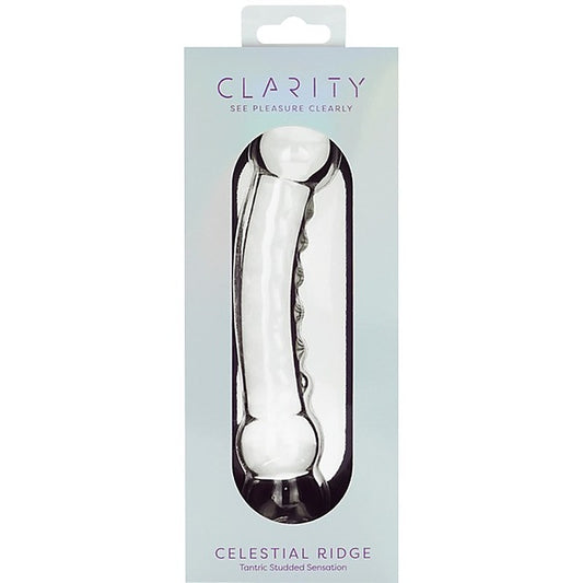 Celestial Ridge Double Ender Glass Dong - Glass Sex Toys