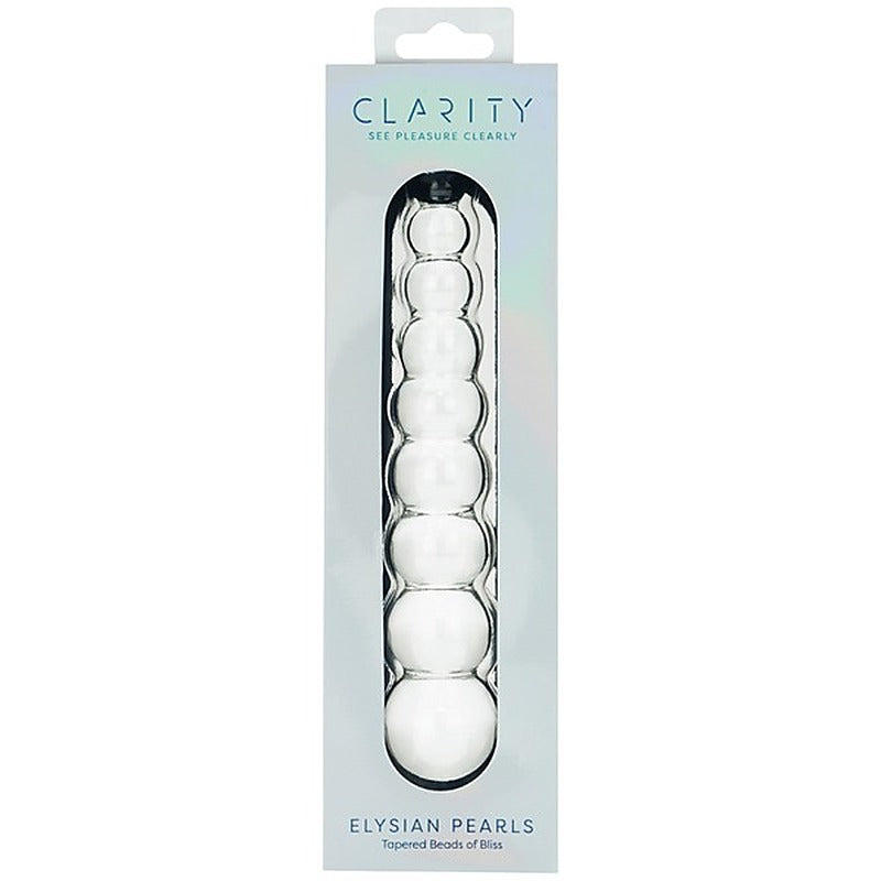 Creative Conceptions Glass Dildo Elysian Pearls Beaded G Spot Stimulation - Glass Sex Toys