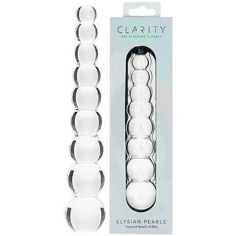 Creative Conceptions Glass Dildo Elysian Pearls Beaded G Spot Stimulation - Glass Sex Toys