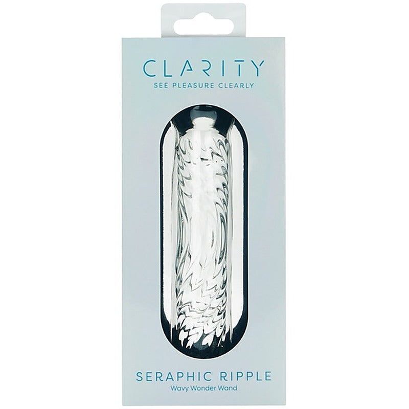 Creative Conceptions Glass Dildo Seraphic Ripple Textured G Spot - Glass Sex Toys
